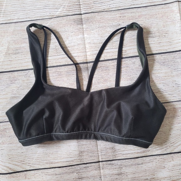 ❤️JOY LAB black green strappy sports bra S - Picture 1 of 5